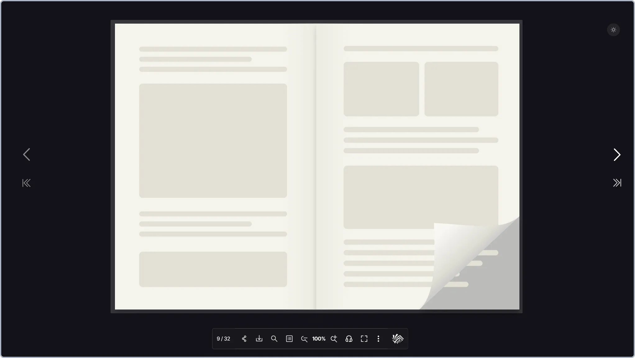 3D Flipbook Example