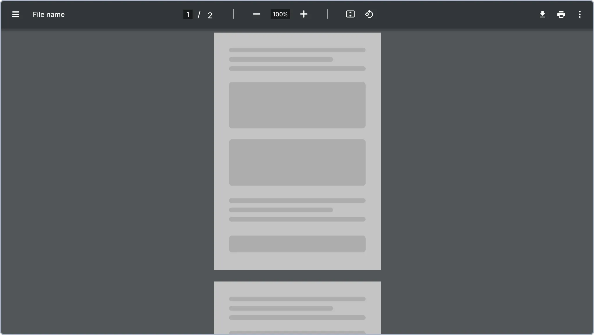 Flat PDF Example